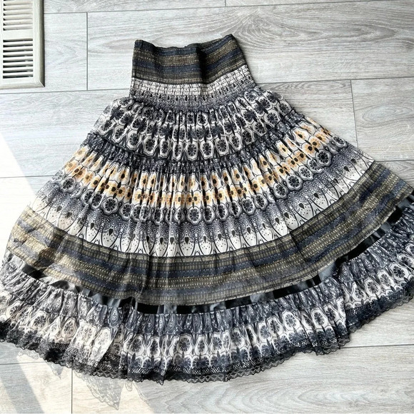 Lapis  Floral Print Strapless Convertible Dress - Picture 13 of 15